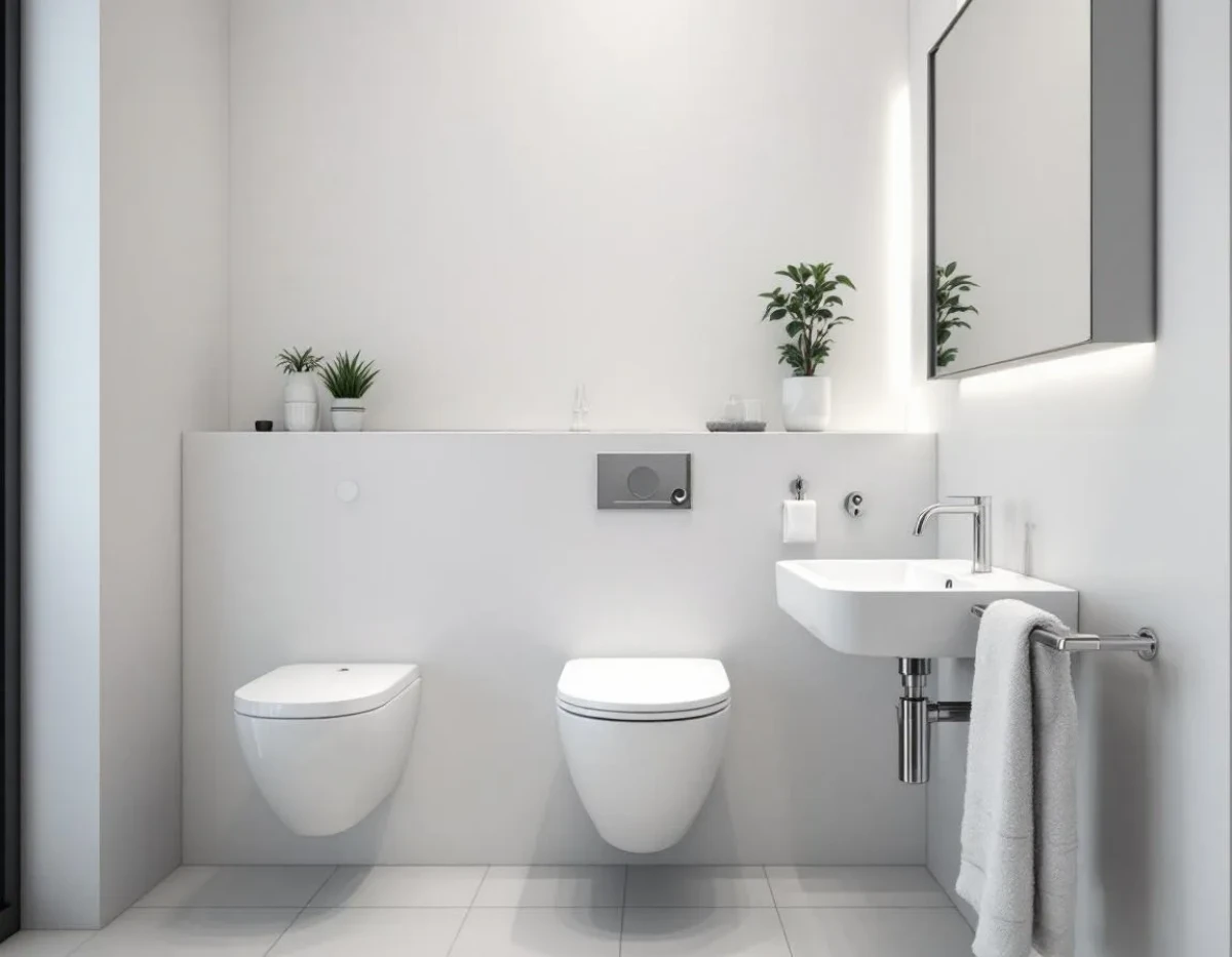 Lave-main pour WC suspendu : Élégance et praticité au service de vos toilettes design