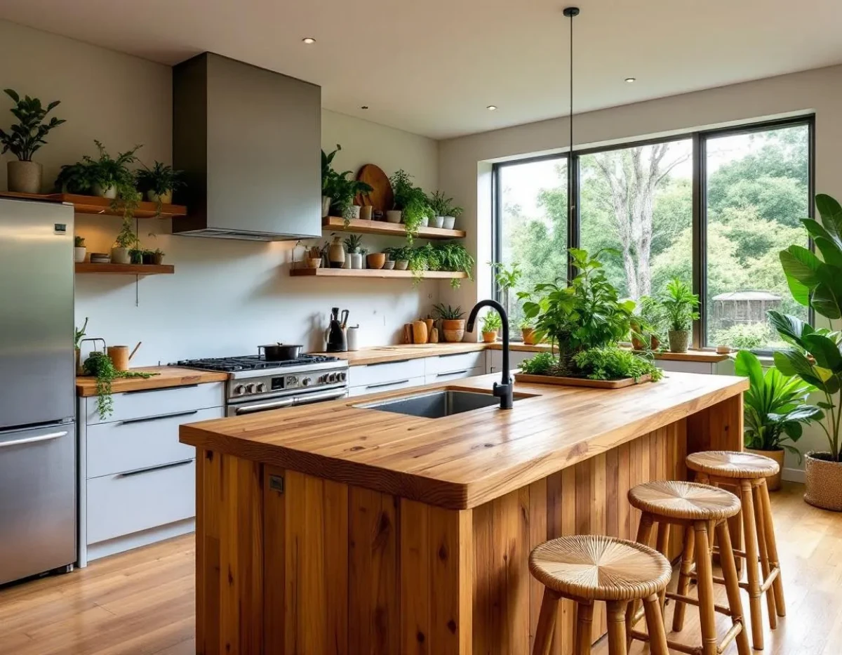 Îlots de cuisine écologiques : L'avant-garde du design durable pour votre espace culinaire